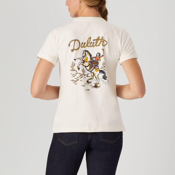 Duluth Women's Fence Mender Short Sleeve Crew T-Shirt - Picture 1 of 8